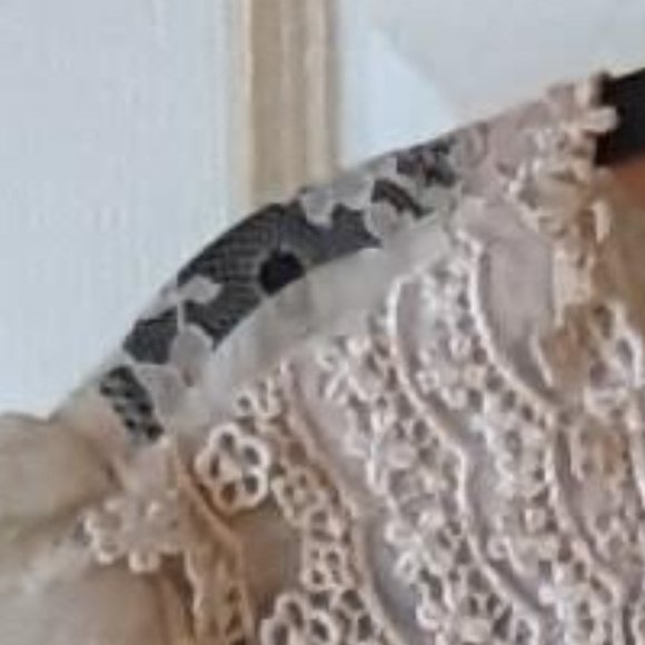 Gorgeous vintage lace, embroidered gown sz 10, Benee by Lori Ann MFG - Picture 16 of 16